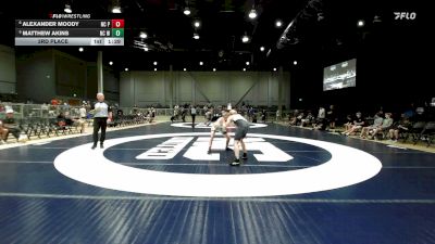 117 lbs 3rd Place - Alexander Moody, NC Pride vs Matthew Akins, NC Wrestling Factory