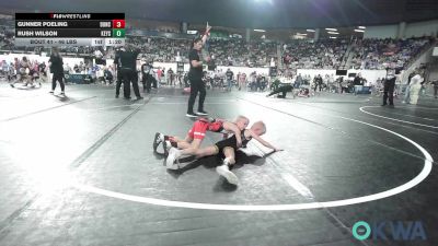 46 lbs Quarterfinal - Gunner Poeling, Duncan Demon Wrestling vs Rush Wilson, Keystone Kids Wrestling Club