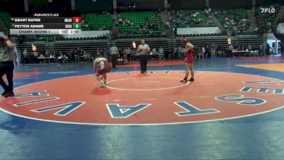 6A 150 lbs Champ. Round 1 - Peyton Adams, Southside Gadsden vs Grant Raper, Muscle Shoals