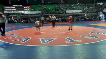 6A 150 lbs Champ. Round 1 - Peyton Adams, Southside Gadsden vs Grant Raper, Muscle Shoals