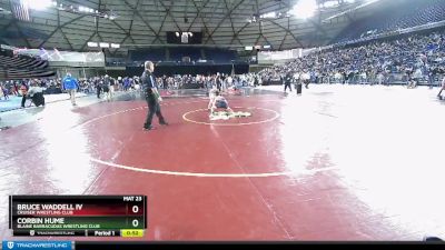 63 lbs Cons. Round 2 - Bruce Waddell Iv, Cruiser Wrestling Club vs Corbin Hume, Blaine Barracudas Wrestling Club