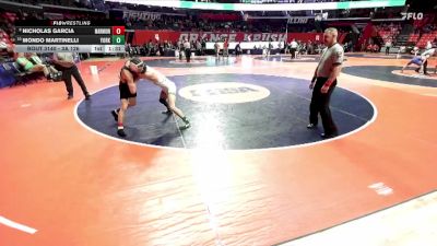 3A 126 lbs Quarterfinal - Mondo Martinelli, Elmhurst (York) vs Nicholas Garcia, Aurora (Marmion Academy)