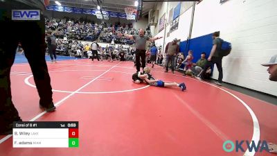 49 lbs Consi Of 8 #1 - Beau Wiley, Lake Legends Wrestling Club vs Finnegan Adams, Miami