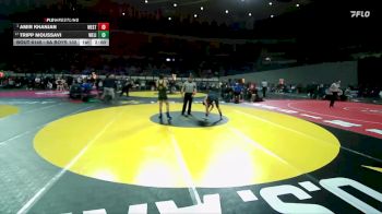 6A Boys 132 lbs Champ. Round 2 - Amir Khanjan, Westview Boys vs Tripp Moussavi, West Linn Boys