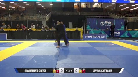 Jeffery Scott Nader vs Efrain Alberto Cintron 2025 Pan Jiu Jitsu IBJJF Championship