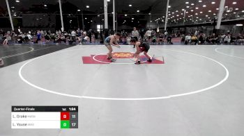 140 lbs Quarterfinal - Lucas Drake, Mat Assassins Gray vs Landon Youse, Mosers Mat Club