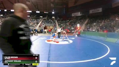 2A-106 lbs Quarterfinal - Anthony Solaas, H.E.M. vs Caleb Brown, Big Piney