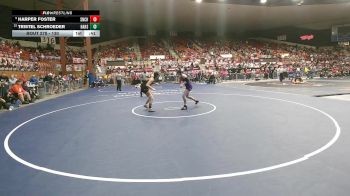 130 lbs Cons. Round 2 - Tristel Schroeder, Haven HS vs Harper Foster, Seneca-Nemaha Central HS
