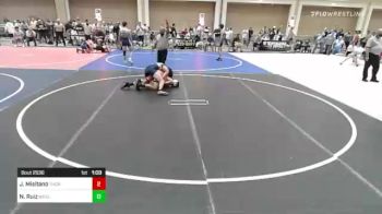 132 lbs Quarterfinal - Joseph Misitano, Thorobred WC vs Nathaniel Ruiz, Wesley WC