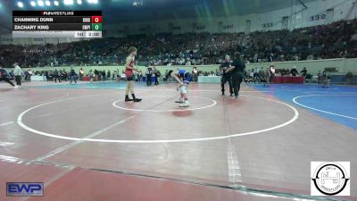 130 lbs Round Of 64 - Channing Dunn, Kingfisher YellowJackets vs Zachary King, Empire