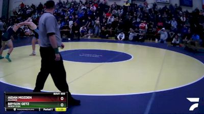 215 lbs Semifinal - Bryson Getz, Akron Svsm vs Aidan Mozden, Alliance