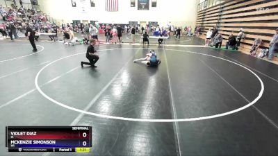 106 lbs Semifinal - Violet Diaz, IA vs McKenzie Simonson, WI