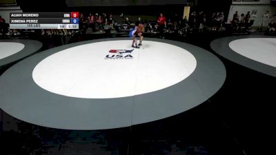 155 lbs Aliah Moreno, IEWA - Inland Empire Wrestling Association vs Ximena Perez, CMWA - Coastal Mountain Wrestling Association