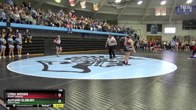 170 lbs Quarterfinal - Autumn Elsbury, South Tama vs Lydia Woods, Mount Vernon