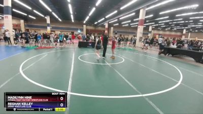 100 lbs Quarterfinal - Madilynn Hine, Fitness Fight Factory Wrestling Club vs Reghan Kelley, Grind Wrestling Club