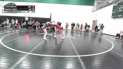 140 lbs Champ. Round 1 - Kyra Duncan, Rogers High School Wrestling vs Marley Lewis, Shelton Wrestling Academy