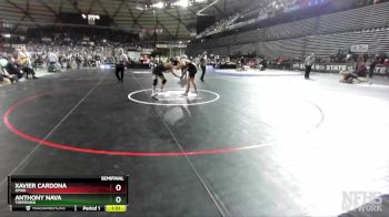 1A 285 lbs Semifinal - Anthony Nava, Toppenish vs Xavier Cardona, Omak
