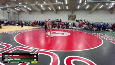 138 lbs Champ. Round 1 - Joaquin Medina, Centaurus vs Geovanni Peonio, Loveland