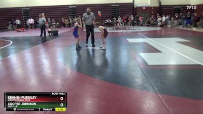 PW-8 lbs Quarterfinal - Kennen Fuessley, Lynx Wrestling Club vs Cooper Johnson, Mat Club