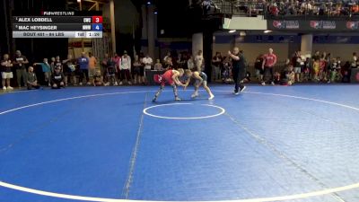84 lbs Semis - Alex Lobdell, Cowboy Wrestling Club vs Mac Heysinger, Mustang Wrestling Club