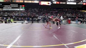 110 lbs Champ. Round 2 - Andelynn Stephensen, Juab vs Jayda Keffer, Fruitland