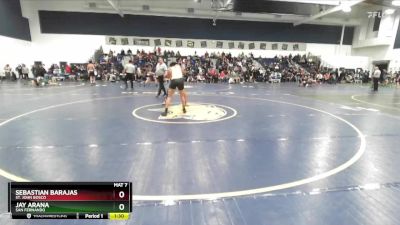 150 lbs Champ. Round 2 - Jay Arana, San Fernando vs Sebastian Barajas, St. John Bosco