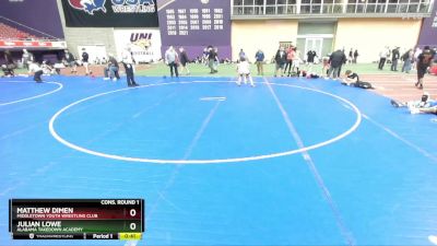 144 lbs Cons. Round 1 - Julian Lowe, Alabama Takedown Academy vs Matthew Dimen, Middletown Youth Wrestling Club