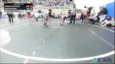 98 lbs Consolation - Durbin Schroeder, Cowboy Wrestling Club vs Daeton Brown, Shelton Wrestling Academy