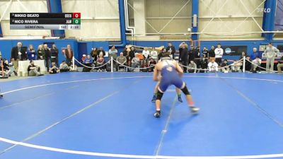 125 lbs Semifinal - Nikko Beato, Coast Guard vs Nico Rivera, Johnson & Wales (ri)
