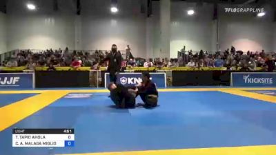 TERO TAPIO AHOLA vs CARLOS A. MALAGA MIGLIO 2021 World Master IBJJF  Jiu-Jitsu Championship