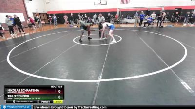 175 lbs Cons. Round 4 - Nikolas Schaafsma, Wheaton (NORTH) vs Tim O`Connor, New Lenox (PROVIDENCE CATHOLIC)