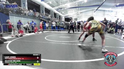 130 lbs Round 2 (4 Team) - Liam Jones, East Kansas Eagles Gold vs Keaton Nelson, Midwest Gold