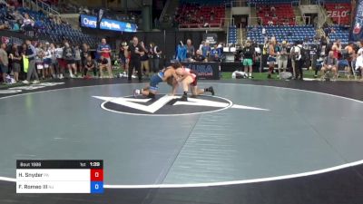 170 lbs Rnd Of 32 - Hunter Snyder, Pennsylvania vs Frank Romeo III, New Jersey