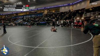 120 lbs Champ. Round 1 - Chase Williams, Iowa City, City High vs Noah Simonson, DeKalb