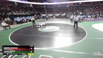 I-126 lbs Cons. Round 2 - Richie Degon, Valley Central vs Griffin Petzold, Warwick Valley