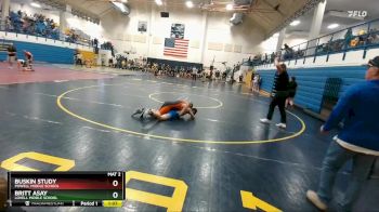 111-118 lbs Round 2 - Buskin Study, Powell Middle School vs Britt Asay, Lovell Middle School