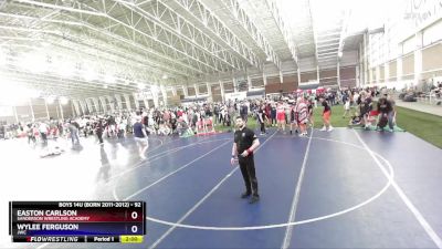 92 lbs Round 2 - Easton Carlson, Sanderson Wrestling Academy vs Wylee Ferguson, JWC