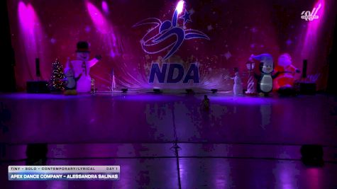 Apex Dance Company - Alessandra Salinas [2025 Tiny - Solo - Contemporary/Lyrical Day 1] 2025 NDA Houston Regional
