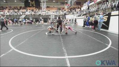 58-61 lbs Rr Rnd 1 - Kreedence Haderer, Harrah Little League Wrestling vs Georgia Howell, Henryetta Knights Wrestling Club