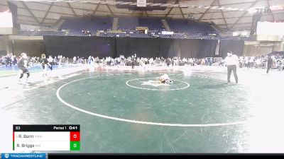 63 lbs Semifinal - Raiden Bunn, Victory Wrestling-Central WA vs Ryder Briggs, Maddogs Wrestling