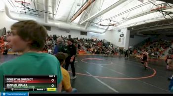 110 lbs Round 2 - Forest Kleinfeldt, Powell Middle School vs Bensen Jolley, Rocky Mountain Middle School