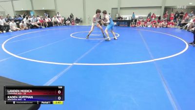 106 lbs 2nd Wrestleback (16 Team) - Landen Modica, Louisiana Red vs Kaden Huffman, Arkansas Red