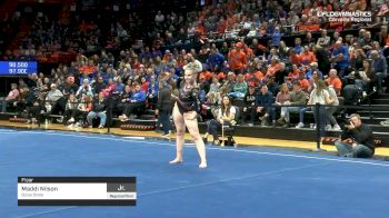 Maddi Nilson - Floor, Boise State - 2019 NCAA Gymnastics Regional Championships - Oregon State
