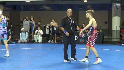 120 lbs Cons. Quarters - Evan Becker, Team PA vs Payton Graveline, Mat Demon Wrestling Club