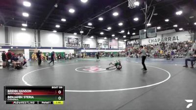 132 lbs Semifinal - Brenn Hanson, Vista Murrieta vs Benjamin Steria, Chaparral