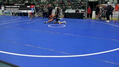 126 lbs Cons. Sub-semis - Isaac Lucero Jr., Big Game Wrestling Club vs Bode McIlravy