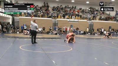 285 lbs Consi Of 16 #2 - Cy Kruse, Cornell vs Jake Fernandez, Southern Illinois