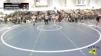 120 lbs Champ. Round 1 - Annabelle Cologgi, Penn Yan Wrestling Club vs Vincent Colantino, Eden Wrestling Club