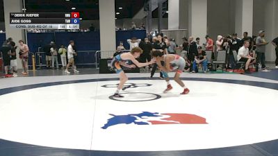 48 kg Cons. Sub-rd Of 16 - Derik Kiefer, Roundtree Wrestling Academy vs Jude Goss, Team Alpha Wrestling