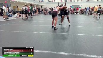 157 lbs Cons. Semi - Doyvonne Leadon, Flagler Wrestling Club vs Aj Waters, Glynn Coastal Wrestling Club